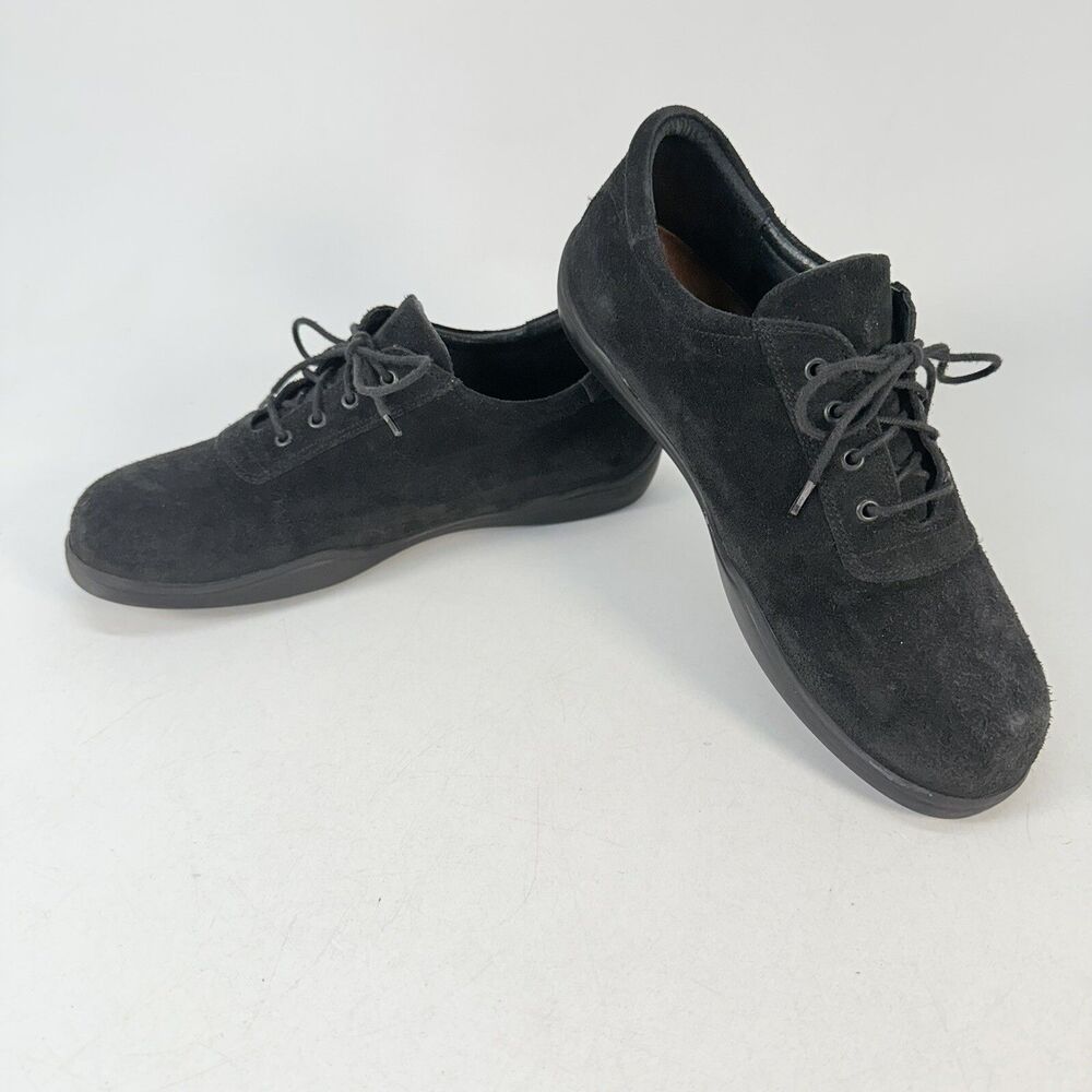 Footprints By Birkenstock Shoes Women’s US 10.5 EU41 Black Suede Casual Sneakers